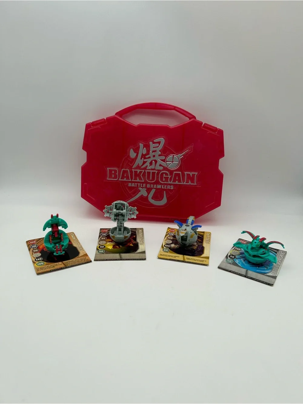 Bakugan Multicolor Battle Brawlers Action Figure Mixed Lot With Case